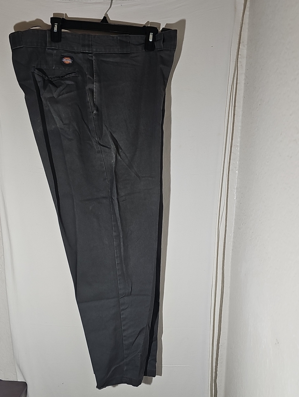 Dickies Men's Dark Gray Straight-Leg Work Chinos